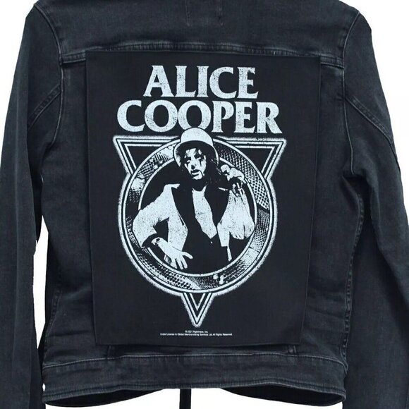 Alice Cooper Back Patch Snake Skin XL DTG Printed Sew On - Picture 2 of 2